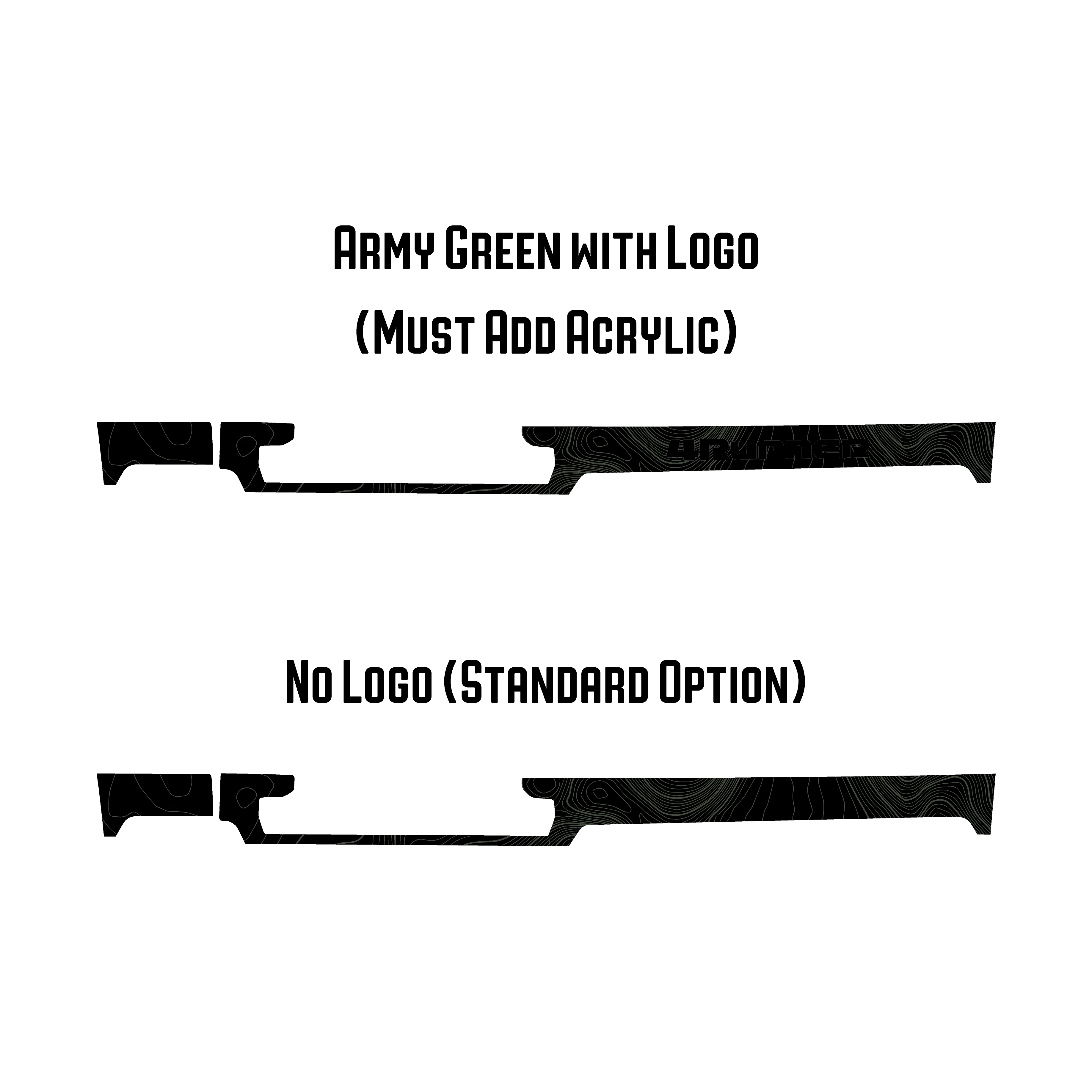 Full Width Topographic Dash Wrap - 2025+ 4Runner