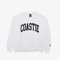 Coastie Embroidered Crewneck - White