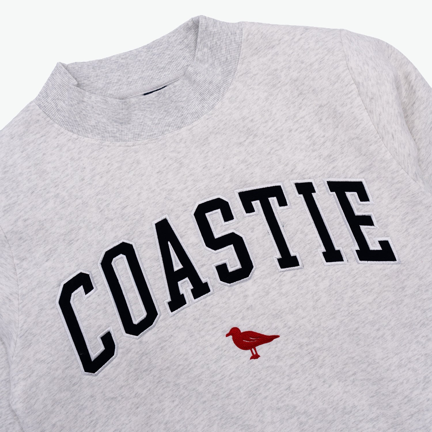 Coastie Embroidered Mockneck Sweatshirt