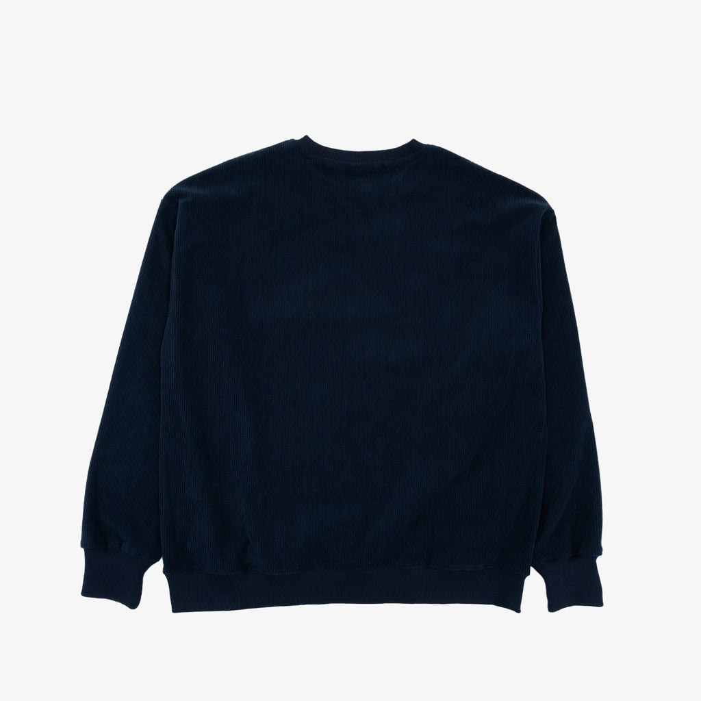 Logo Corduroy Crewneck - Navy