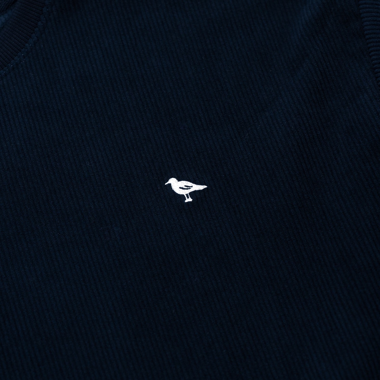 Logo Corduroy Crewneck - Navy