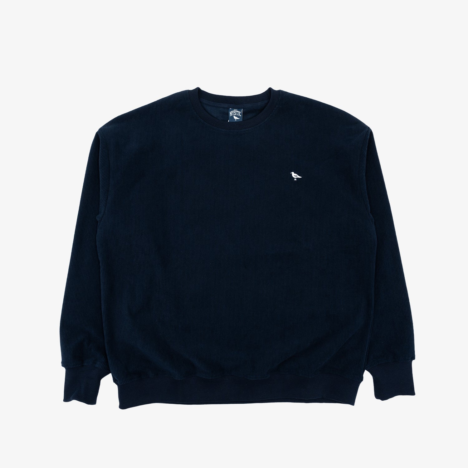 Logo Corduroy Crewneck - Navy