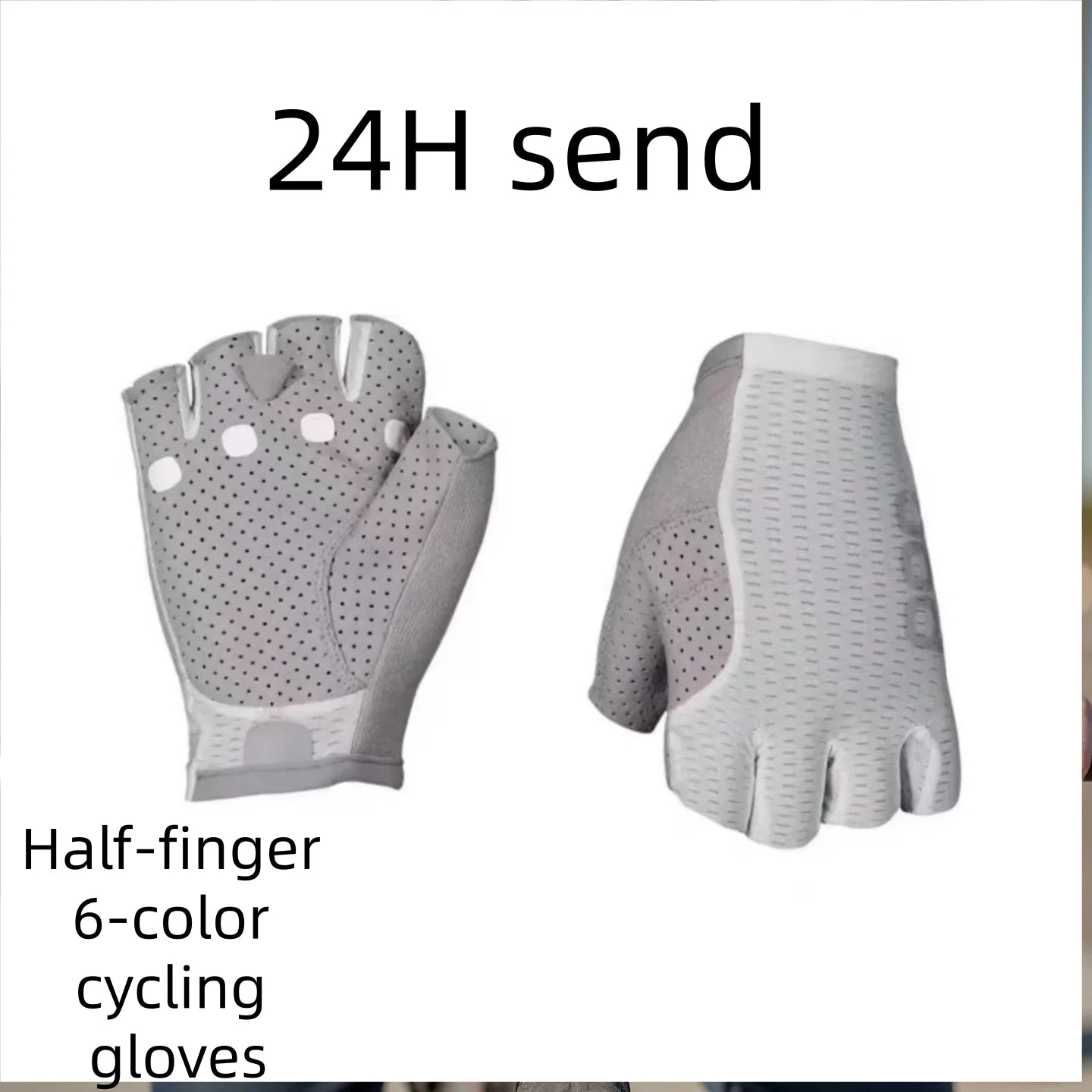 New  half finger gloves for cycling motorcycle spring summer wear-resistant thick palm anti friction