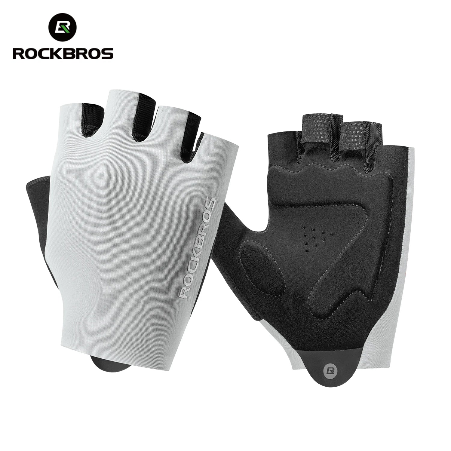 ROCKBROS Summer Cycling Half Finger Gloves High Elastic Lightweight Breathable Shock Absorption Palm Pad Men Women Cycling Glove