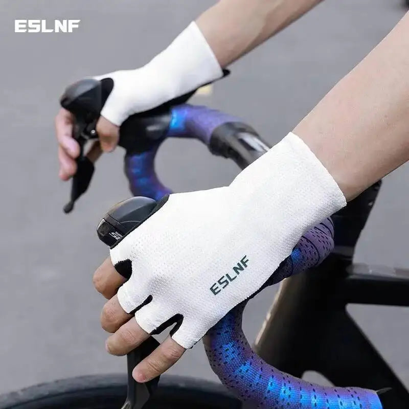 ESLNF Summer Breathable Half Finger Cycling Anti-Slip Wear Resistant Fitness Gym Bike Gloves For Men And Women