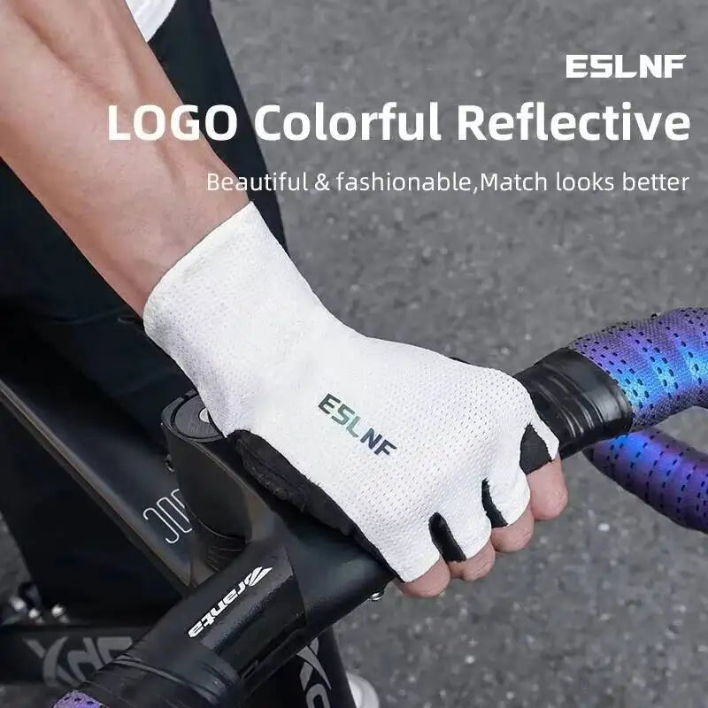 ESLNF Summer Breathable Half Finger Cycling Anti-Slip Wear Resistant Fitness Gym Bike Gloves For Men And Women