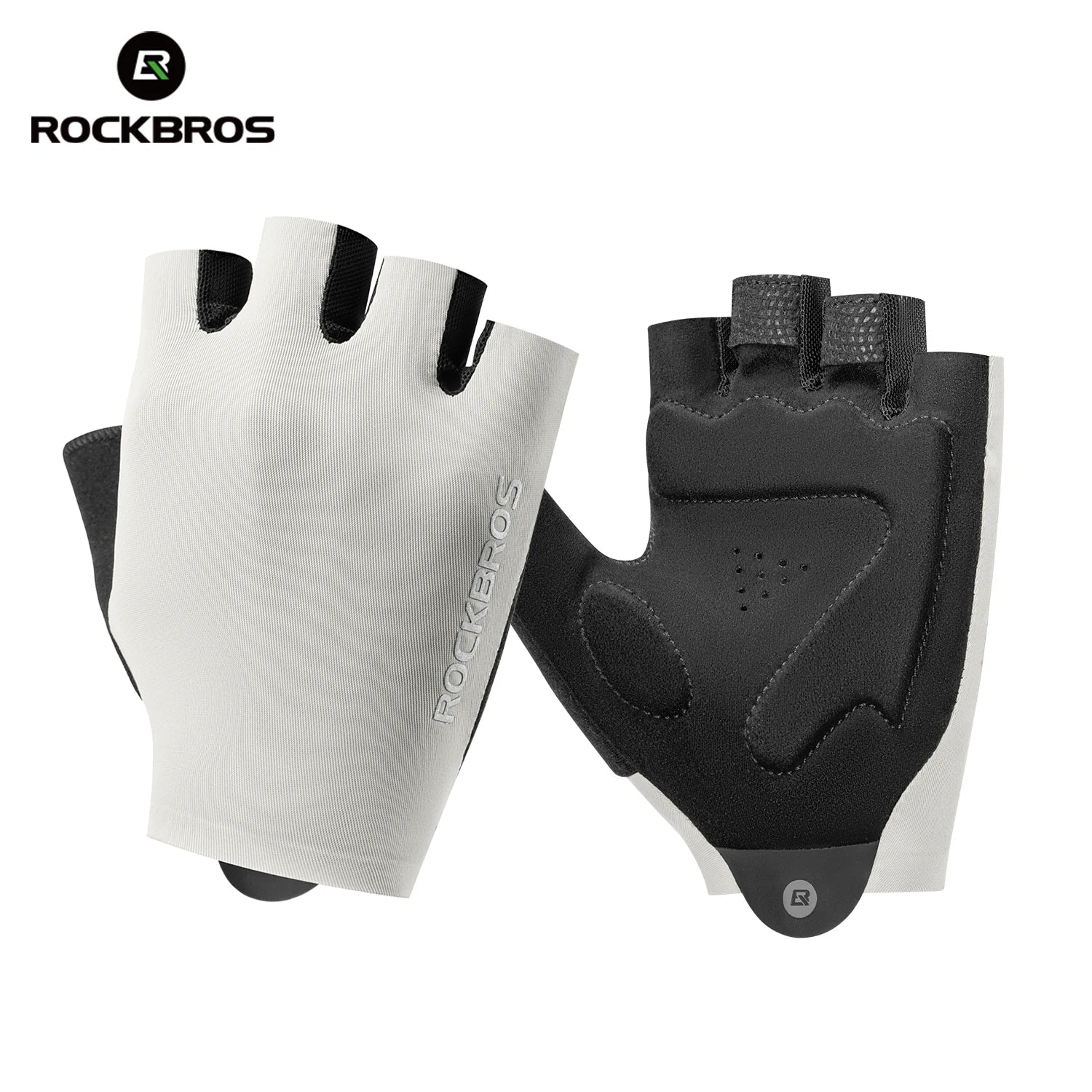 ROCKBROS Summer Cycling Half Finger Gloves High Elastic Lightweight Breathable Shock Absorption Palm Pad Men Women Cycling Glove