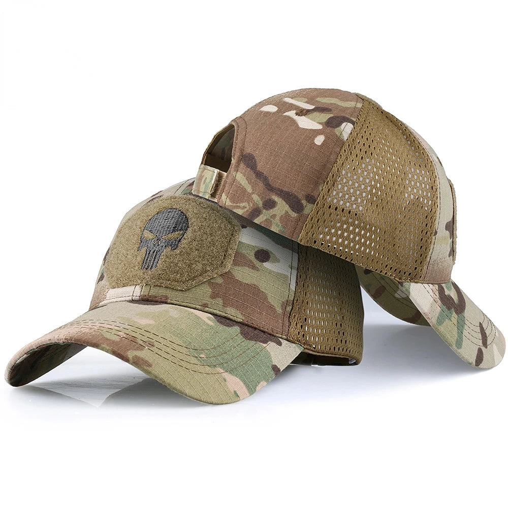 2026 Summer Men's and Women's Universal Baseball Hat Breathable Sun Protection Outdoor Sports Cap Skull Head Personalized Hat