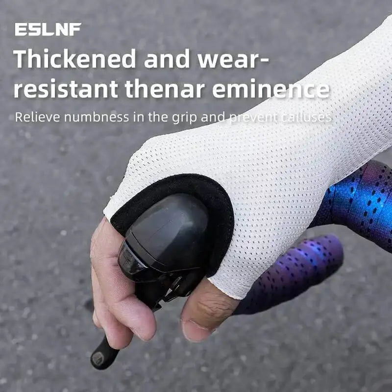 ESLNF Summer Breathable Half Finger Cycling Anti-Slip Wear Resistant Fitness Gym Bike Gloves For Men And Women